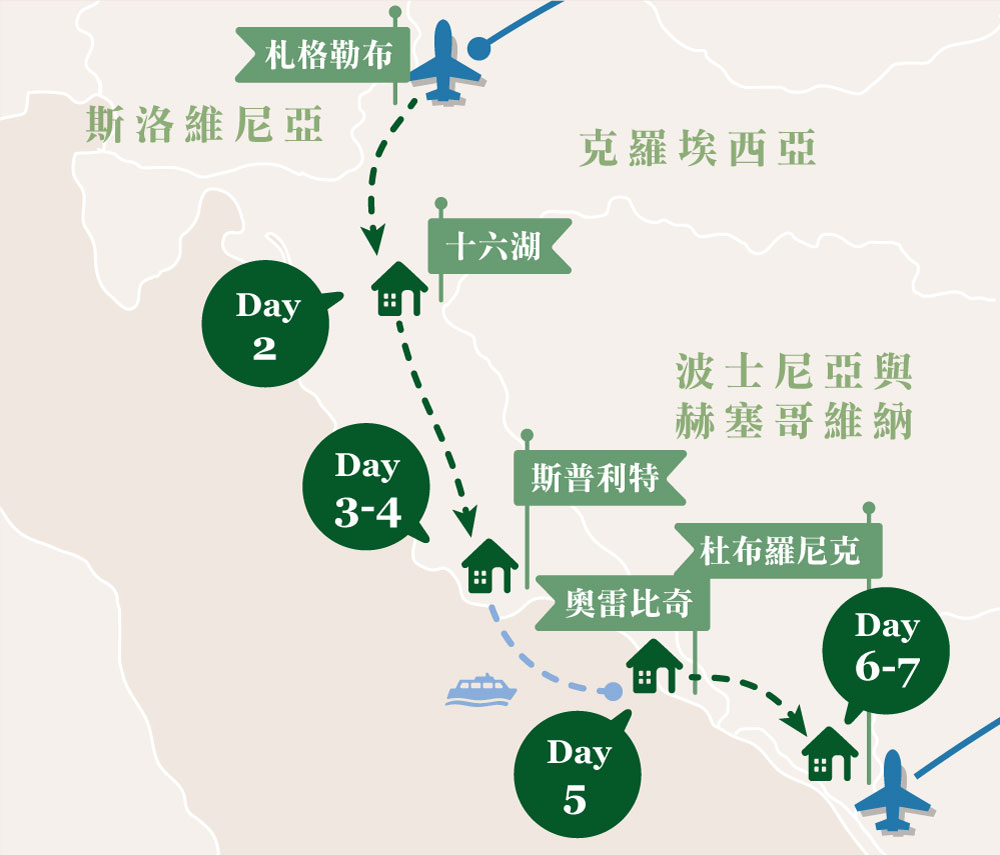 克羅埃西亞map